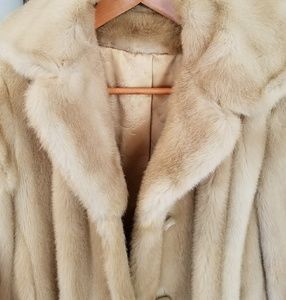 Mink sable blonde faux vintage